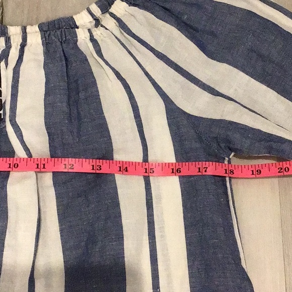 Young Fabulous & Broke Pre Loved Stripes Top in a Cotton/Linen Blend. - Picture 6 of 7